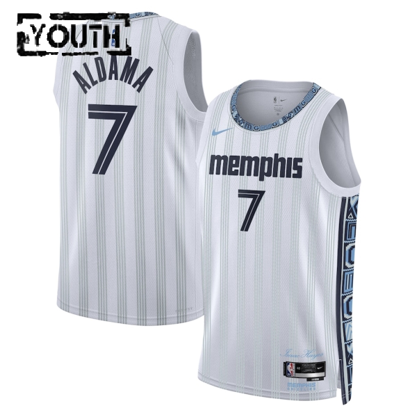 Memphis Grizzlies Trikot Santi Aldama Nike 2025-26 City Edition Grau Swingman - Kinder Memphis Grizzlies Trikot Santi Aldama Nike 2025-26 City Edition Grau Swingman - Kinder